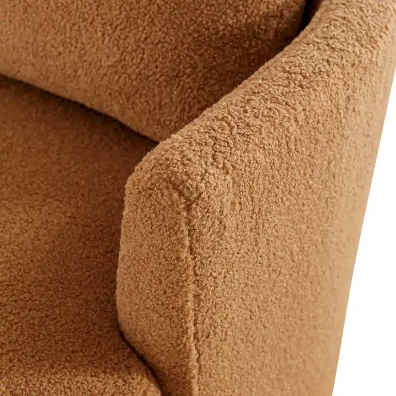 Multi-Color Boucle Swivel Barrel Chair, Set of 2
