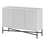 48" Rectangular Buffet Sideboard – Black Grain / White / Alder White, 3-Door