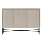 48" Rectangular Buffet Sideboard – Black Grain / White / Alder White, 3-Door