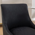 PU Leather Accent Chair with Rear Handle, Set of 2 – Brown / Blue / Black / Mustard / Dark Apricot