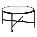 Brass / Blackened Bronze Square Tempered Glass Coffee Table