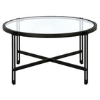 Brass / Blackened Bronze Square Tempered Glass Coffee Table