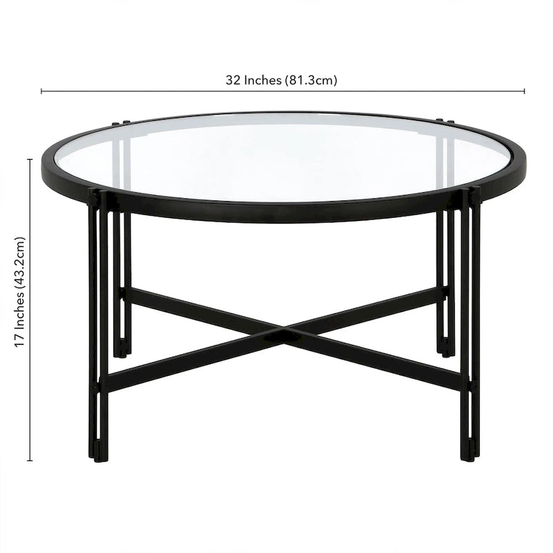 Brass / Blackened Bronze Square Tempered Glass Coffee Table