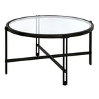 Brass / Blackened Bronze Square Tempered Glass Coffee Table