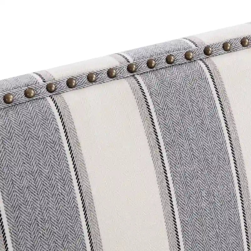 Blue / Red / Grey Nailhead Trim Accent Arm Chair, Set of 2