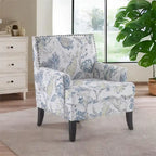 Blue / Red / Grey Nailhead Trim Accent Arm Chair, Set of 2