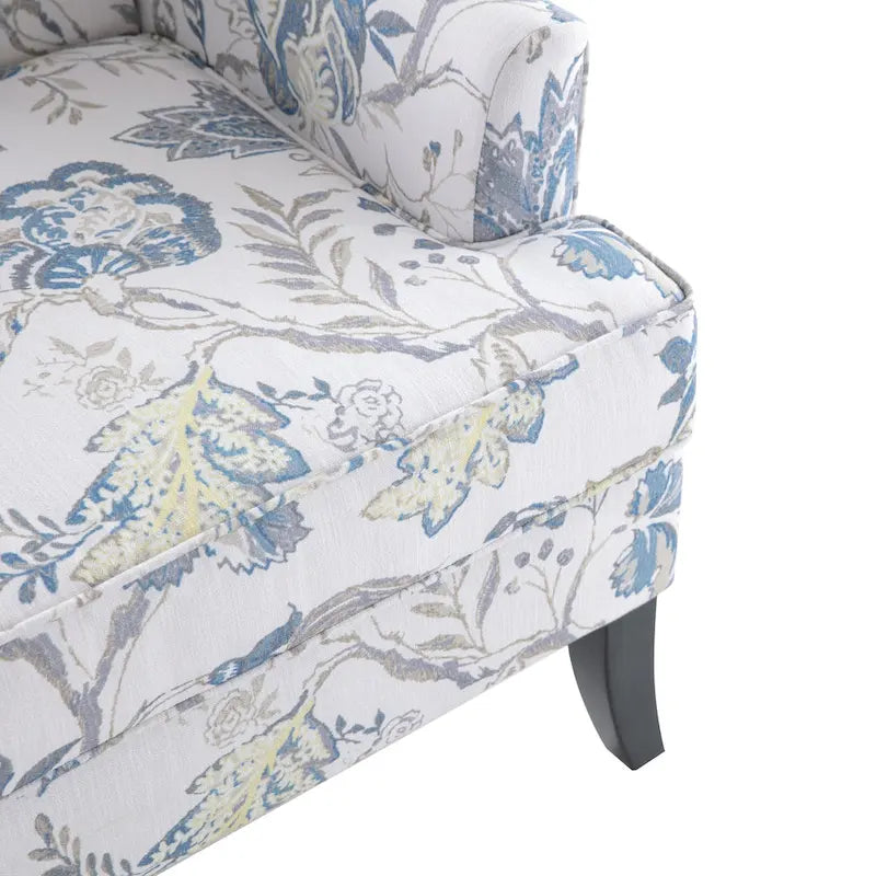 Blue / Red / Grey Nailhead Trim Accent Arm Chair, Set of 2