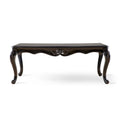 Black / Champagne, Baroque Style, 1-Piece Coffee Table with Carved Legs