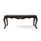 Black / Champagne, Baroque Style, 1-Piece Coffee Table with Carved Legs