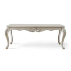 Black / Champagne, Baroque Style, 1-Piece Coffee Table with Carved Legs