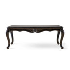 Black / Champagne, Baroque Style, 1-Piece Coffee Table with Carved Legs
