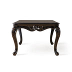 Black / Champagne, Baroque Style, 1-Piece Coffee Table with Carved Legs