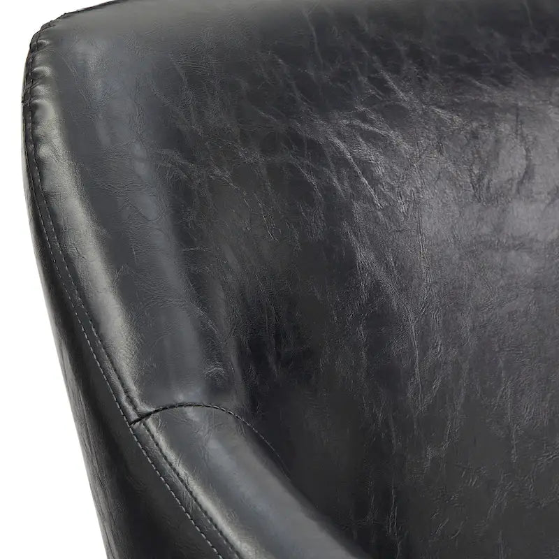 Camel Brown / Black / Grey / White Mid-Century Modern Accent Chair with Ottoman, 1-Seat