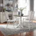 Antique White Drop Leaf Dining Set, 5-Piece, Seats 4