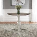 Antique White Drop Leaf Dining Set, 5-Piece, Seats 4
