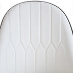 Coffee & Orange / Set of 2 / Upholstered PU Leather Dining Chair