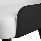 Coffee & Orange / Set of 2 / Upholstered PU Leather Dining Chair