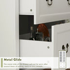 White / Grey / Black Glass Door Combo Bookcase Cabinet, 31.5" / 47.2" / 78.7"W
