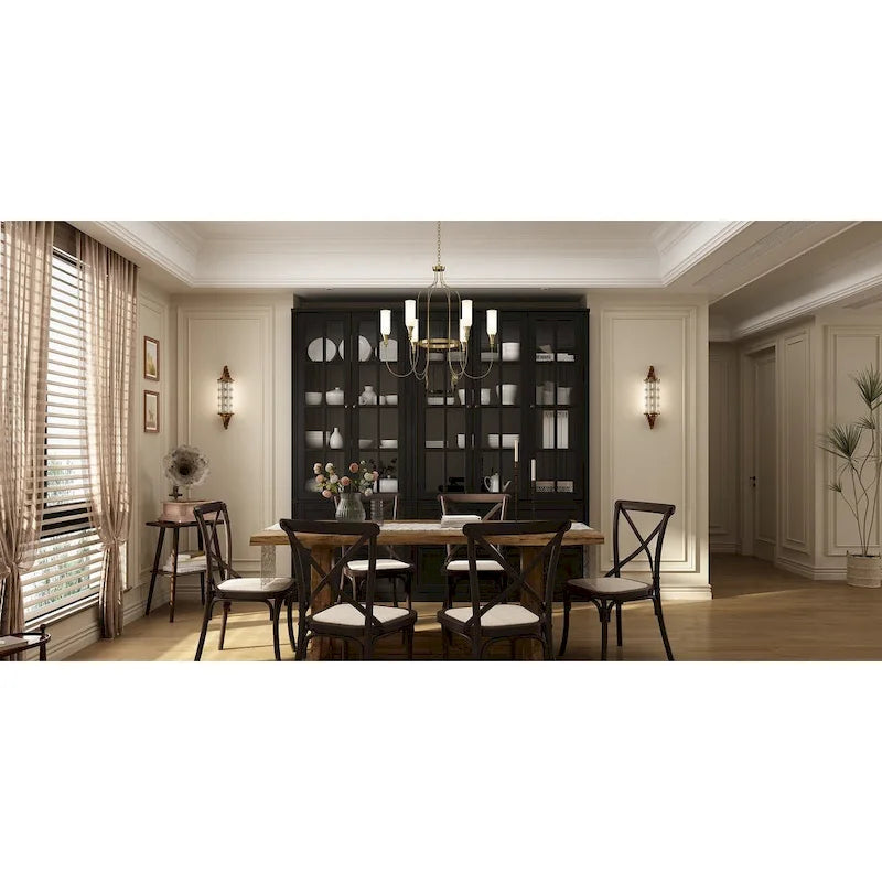White / Grey / Black Glass Door Combo Bookcase Cabinet, 31.5" / 47.2" / 78.7"W