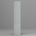 White / Grey / Black Glass Door Combo Bookcase Cabinet, 31.5" / 47.2" / 78.7"W