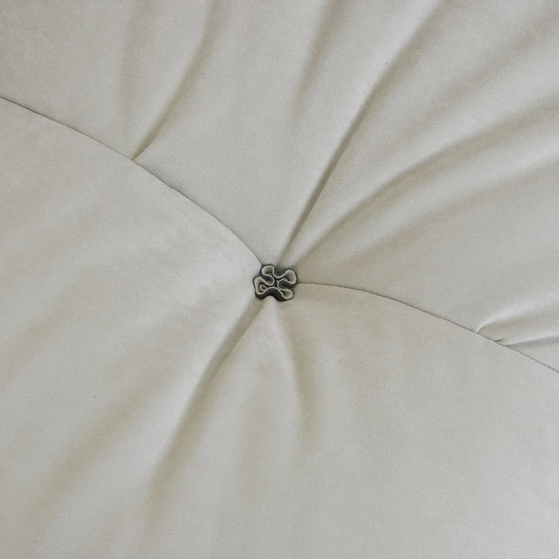 Pink / Grey / Beige Velvet Loveseat Sofa – 2-Seater