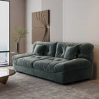 Pink / Grey / Beige Velvet Loveseat Sofa – 2-Seater