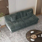 Pink / Grey / Beige Velvet Loveseat Sofa – 2-Seater