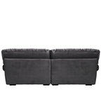 Pink / Grey / Beige Velvet Loveseat Sofa – 2-Seater