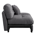 Pink / Grey / Beige Velvet Loveseat Sofa – 2-Seater