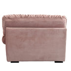 Pink / Grey / Beige Velvet Loveseat Sofa – 2-Seater