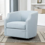 Multi-Color Swivel Glider Barrel Chair, Single Seat