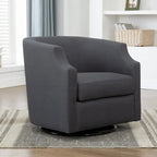 Multi-Color Swivel Glider Barrel Chair, Single Seat