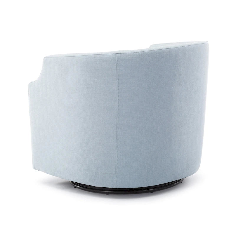 Multi-Color Swivel Glider Barrel Chair, Single Seat