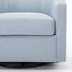 Multi-Color Swivel Glider Barrel Chair, Single Seat