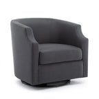 Multi-Color Swivel Glider Barrel Chair, Single Seat