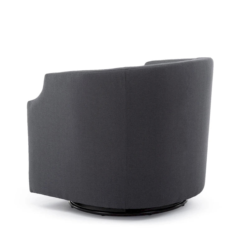 Multi-Color Swivel Glider Barrel Chair, Single Seat