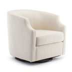 Multi-Color Swivel Glider Barrel Chair, Single Seat