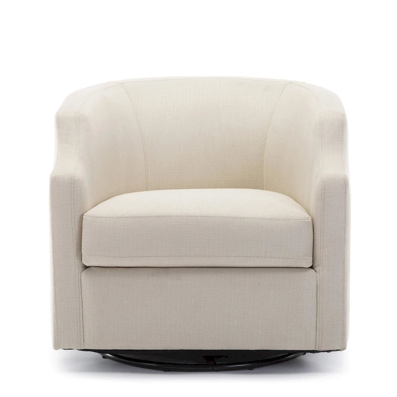 Multi-Color Swivel Glider Barrel Chair, Single Seat