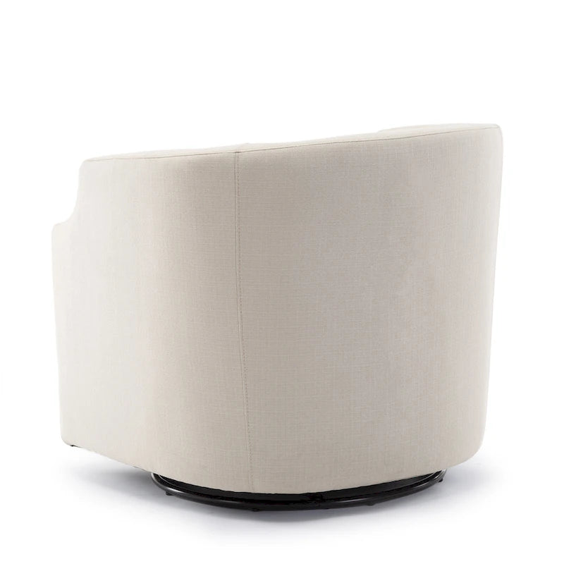 Multi-Color Swivel Glider Barrel Chair, Single Seat