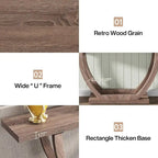 Vintage Brown / Grey Farmhouse Console Table, 63" Narrow Sofa Table for Entryway