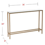 Multi-Color Glam Narrow Console Table