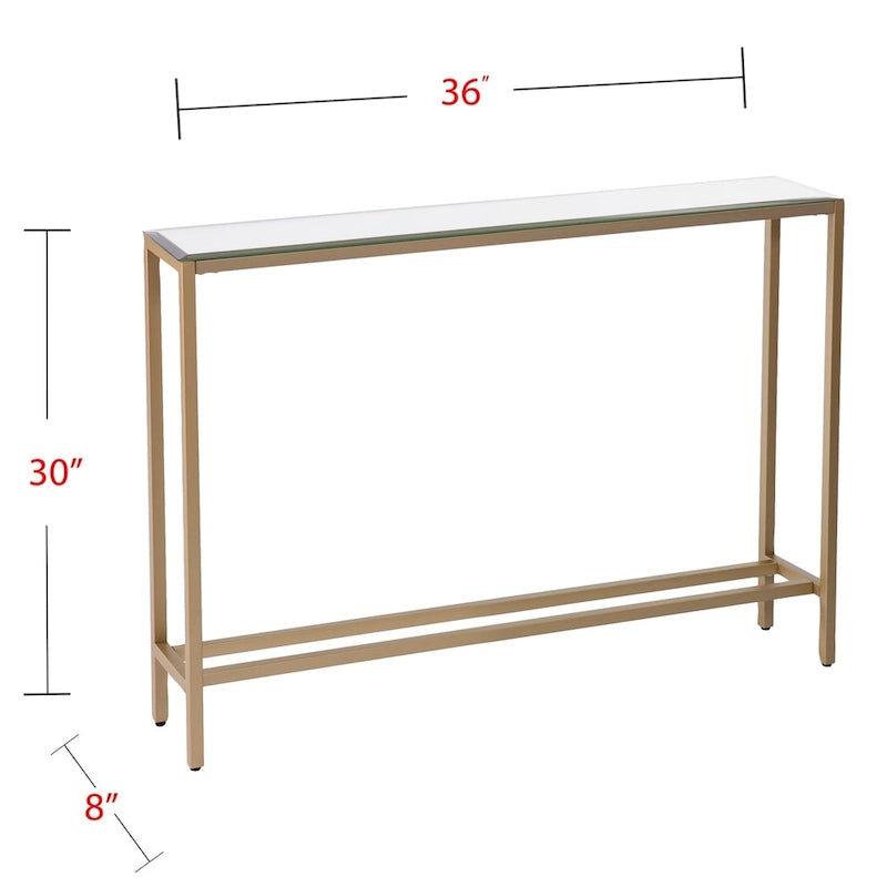 Multi-Color Glam Narrow Console Table