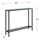 Multi-Color Glam Narrow Console Table