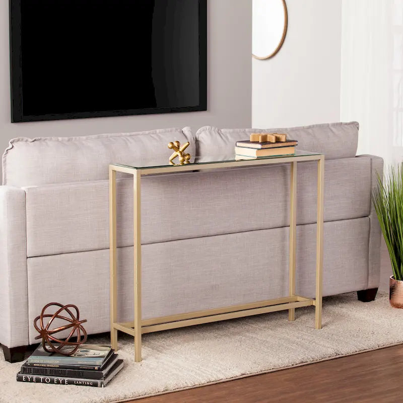 Multi-Color Glam Narrow Console Table