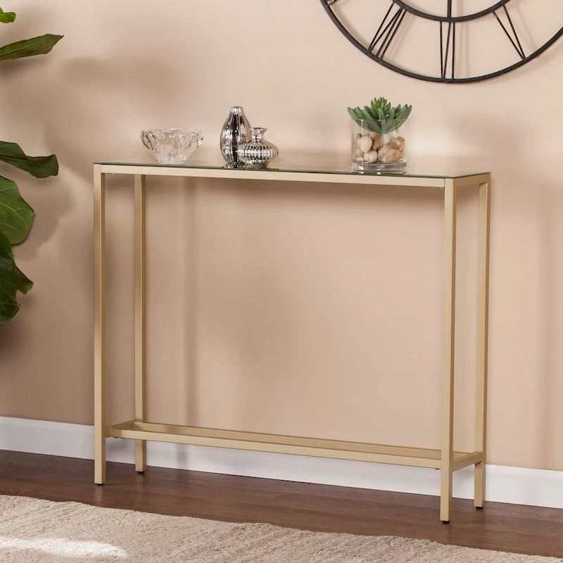 Multi-Color Glam Narrow Console Table
