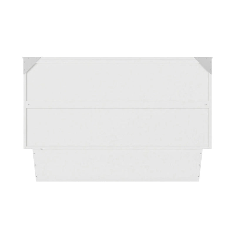 White / Espresso / Grey Queen Murphy Bed Chest with Storage & USB Charger