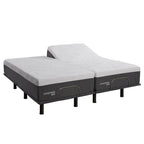 White Gel Memory Foam Mattress & Adjustable Bed Set, 1–2 Person
