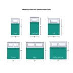 White Gel Memory Foam Mattress & Adjustable Bed Set, 1–2 Person