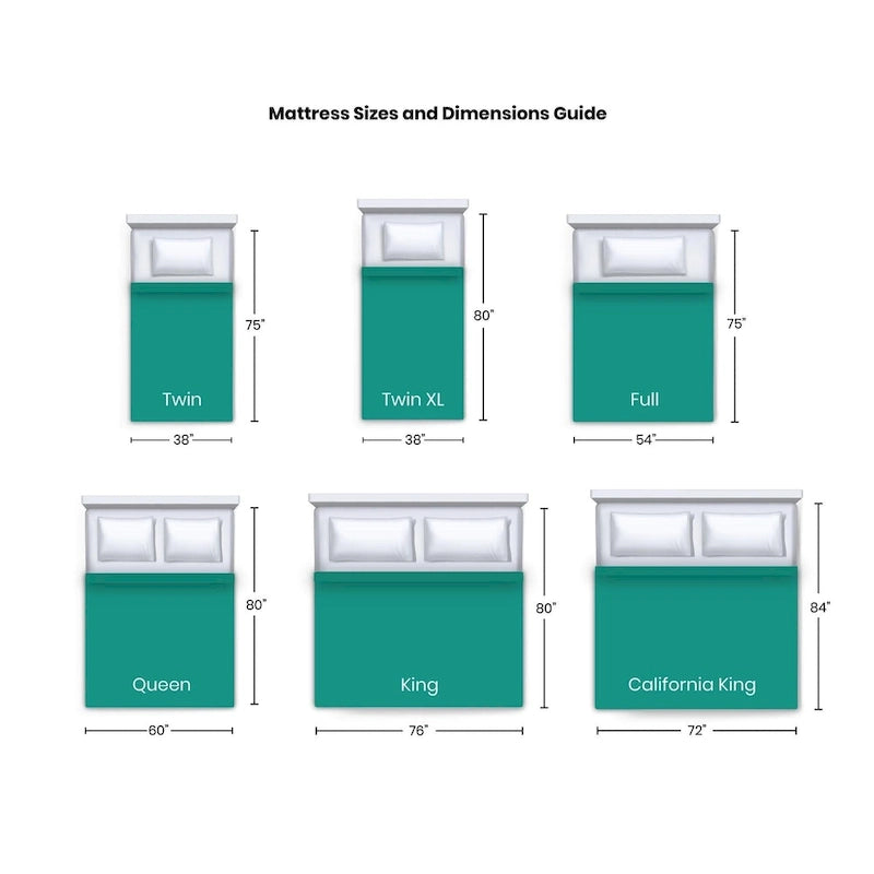 White Gel Memory Foam Mattress & Adjustable Bed Set, 1–2 Person