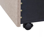 Beige / Pink / Blue / Grey Linen Upholstered Queen Platform Bed with 3 Drawers, for 2